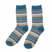 Men's Bamboo Socks - Denim Stripes