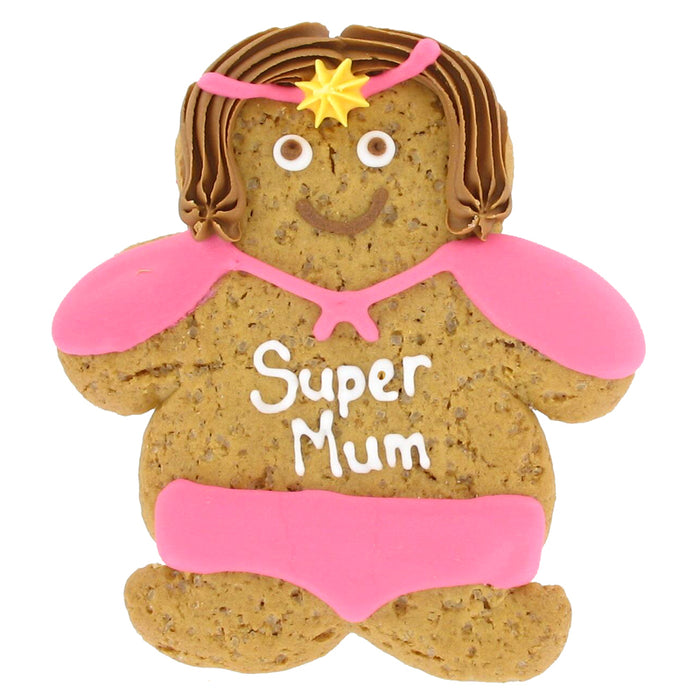 Iced Super Mum Gingerbread Biscuit