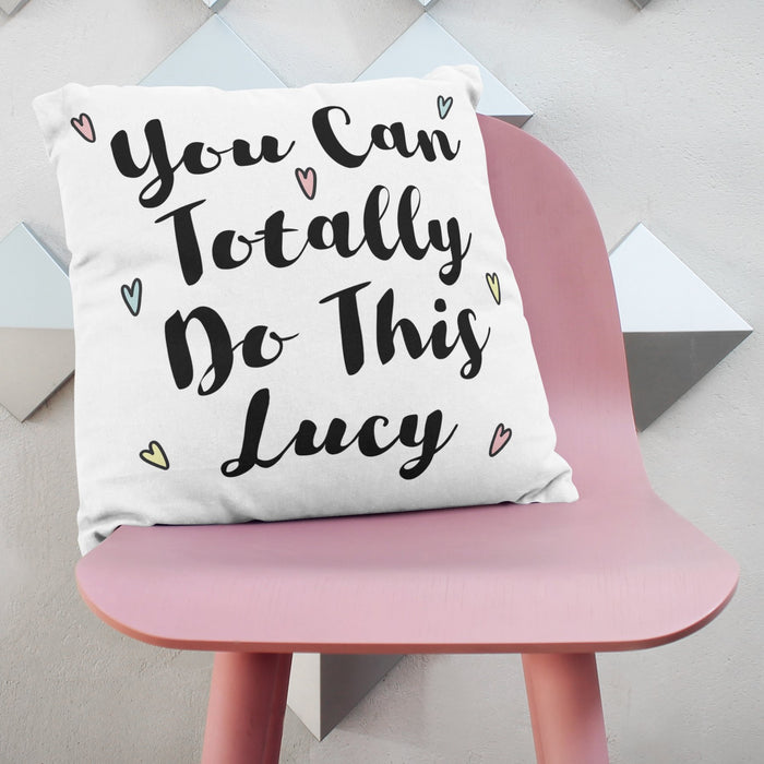 Personalised You Can Do This Cushion