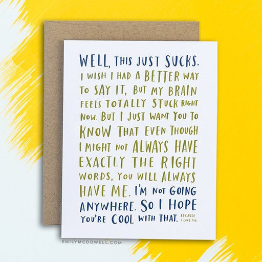 Awkward Sympathy Card