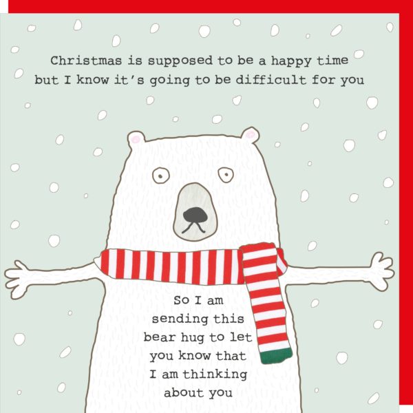 Bear Hug Difficult Christmas Card