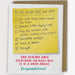 'Due Date Checklist' New Baby Card