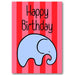 "Elephant" Happy Birthday Card