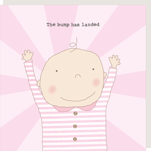'The Bump Has Landed' New Baby Card