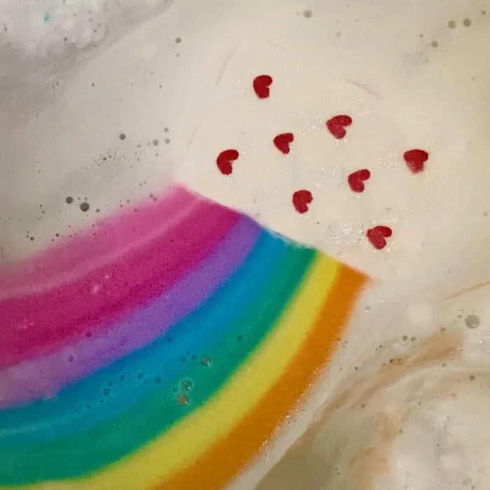 rainbow pillow bath bomb