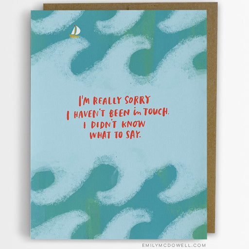 'I Didn't Know What To Say' Empathy Card