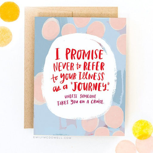 'Illness Is Not A Journey' Empathy Card