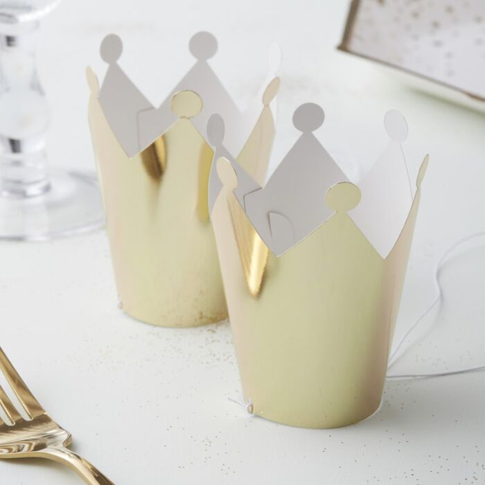 gold party crown