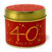 Happy Birthday Candle Tins - Milestone Ages 40