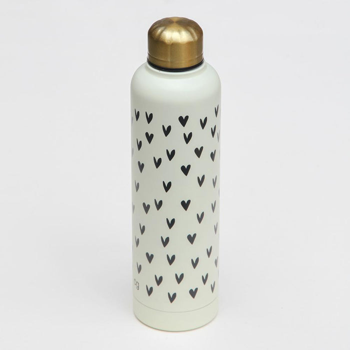 Caroline Gardner Metal Insulated Hearts Water Bottle