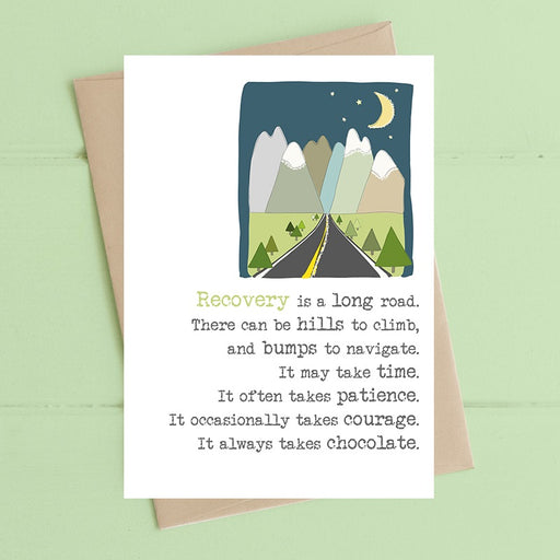 "Recovery Is A Long Road" Card