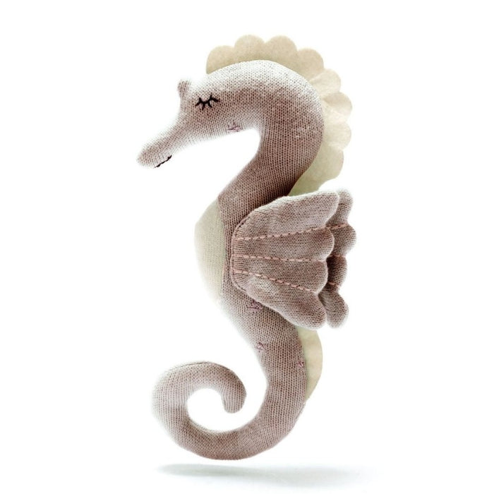 Organic Knitted Sea Animals - Various Creatures - Pink Seahorse