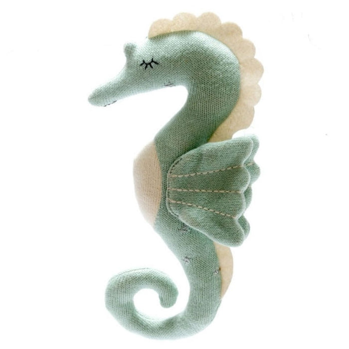 Organic Knitted Sea Animals - Various Creatures - Sea Green Seahorse
