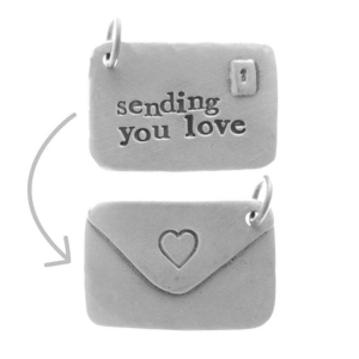 Sending You Love Envelope Charm