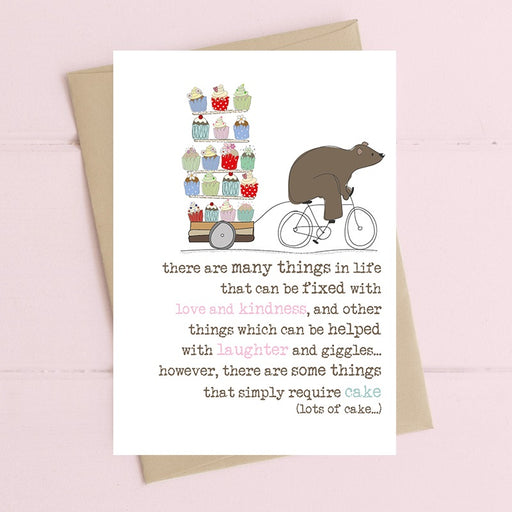 "Some Things Simply Require Cake" Card